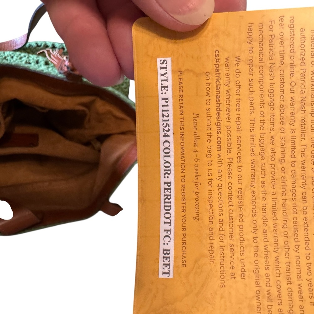 Patricia Nash Crochet Naomi Butterfly Tote - Picture 4 of 7